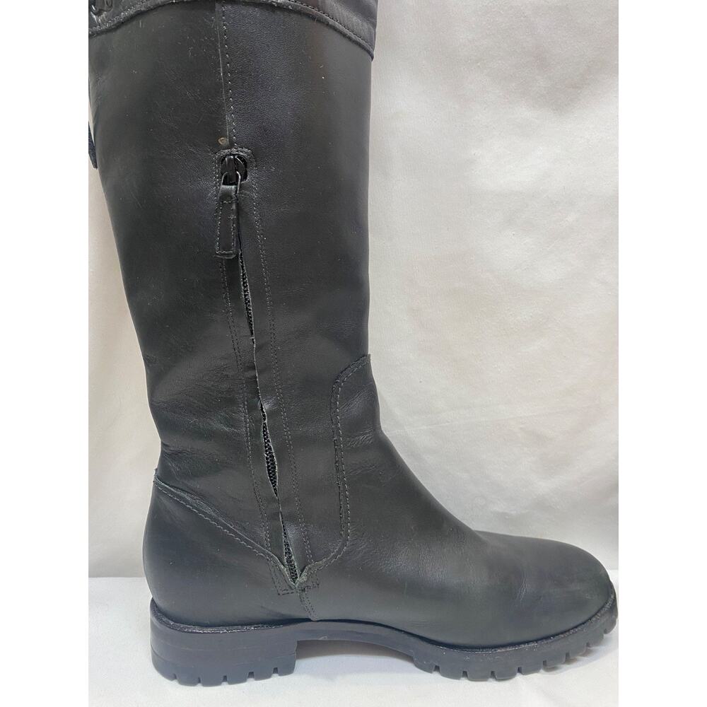 Cole Haan Women's Knee High Black Leather Riding Boots 7B - Picture 4 of 13